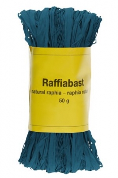 Raffia Bast blau 50g